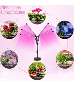 Rightsure Grow Lights for Indoor Plants, Six Head LED Grow Light with Full Spectrum, Plant Lights for Seed Starting with Adjustable Gooseneck, Suitable for Plants  - Image 5