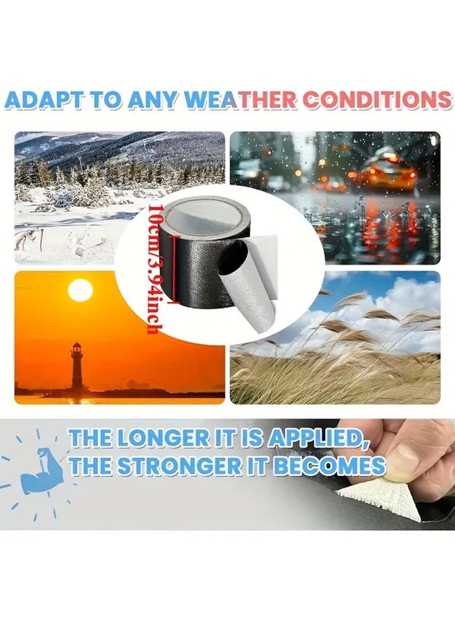 شريط إصلاح ثقيل متعدد الاستخدامات مقاوم للماء بالأشعة فوق البنفسجية، لون أخضر، مقاس 3 بوصة × 32 قدمًا - Image 3