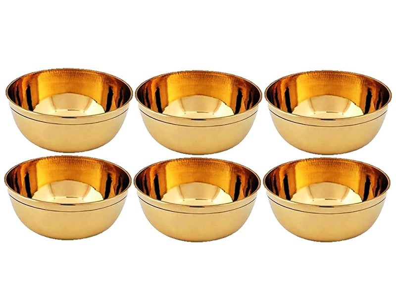 STREET MART Solid Pure Brass Food Safe Lead Free Handmade Multipurpose Diya & Small Decorative Bowl Round Puja Spice Chutney Katori Elegant Home Decoration Festivals & Rituals 40 ML Pack of 1 pcs. - Image 1