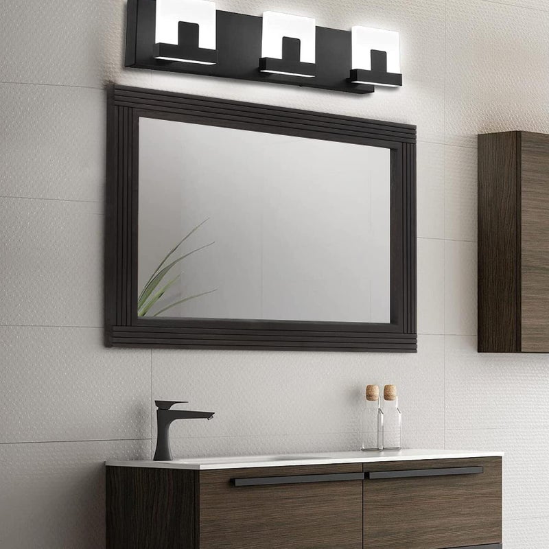 YOSHOOT Hand-Made Wooden Spliced Wall Mirror for Bathroom, Rustic Farmhouse Vanity Mirror, DÃ©cor Wall Art, Solid Wood Frame, Vertical or Horizontal Hanging - Image 5