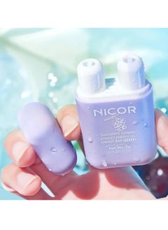 Nicor Nasal Stick Inhaler, Energizing Vitality Double Hole Energy Oil Bar, Natural Fresh Diffuser Sniffer, Energizing Aromatherapy Nasal Inhaler To Improve Nasal Congestion, (1pc, Grape, Purple)  - Image 2