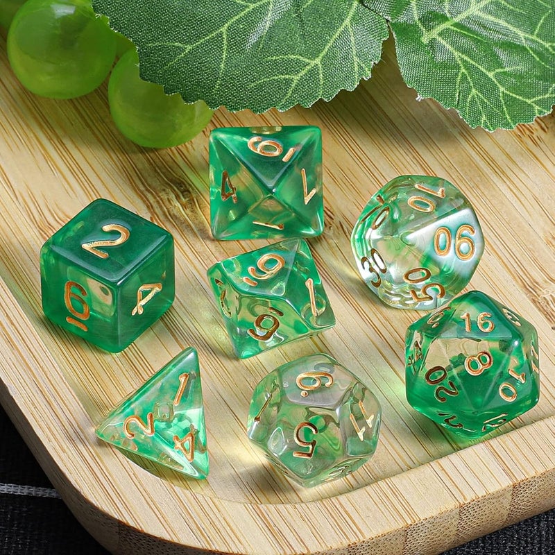 CiaraQ DND Polyhedral Dice Set with a Black Dice Bag for D&D RPG MTG Role Playing Table Games - Image 5