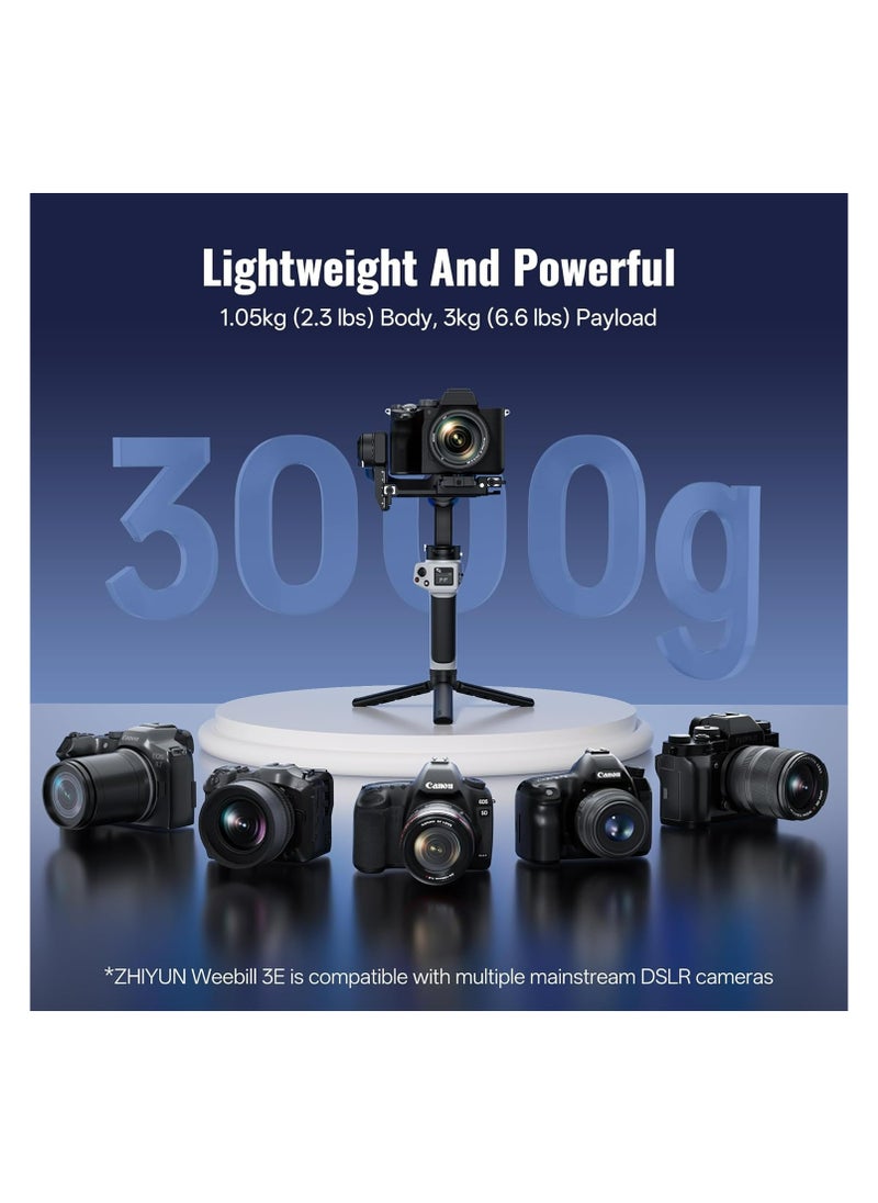 Zhiyun - Zhiyun WEEBILL 3E 3-Axis Handheld Gimbal for Mirrorless and DSLR Cameras - Image 1