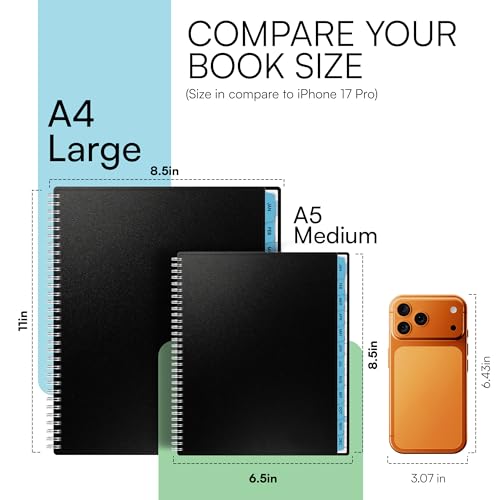 Ensight 2026 Appointment Book and Planner 6.5" x 8.5" Large Hourly Weekly Daily Schedule Book with Tabs, 30 Minute Time Slots, Blue Calendar Organizer Jan 2026–Dec 2026 Appointment Planner - Blue - Image 5