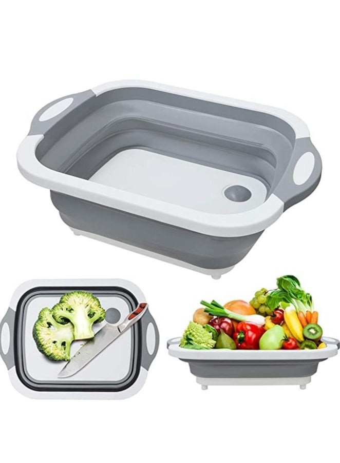 Collapaible Cutting Board Grey 41.5x11x30cm - Image 1