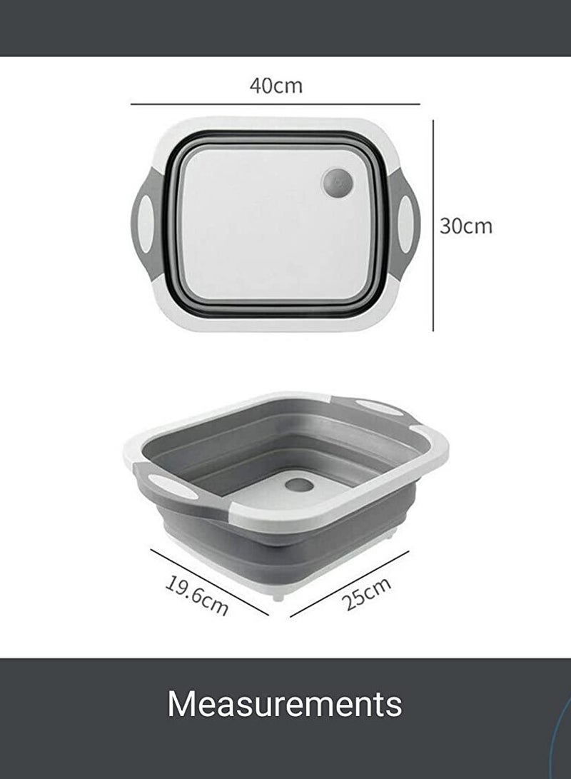 Collapaible Cutting Board Grey 41.5x11x30cm - Image 5