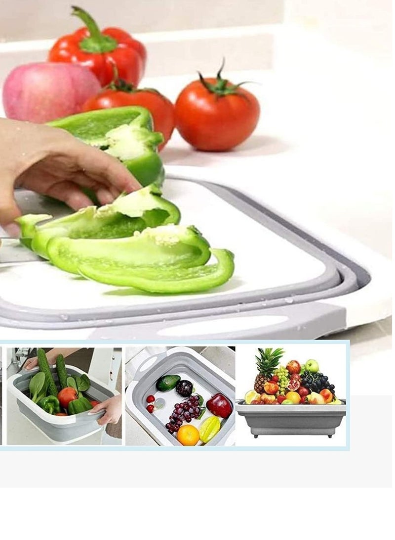 Collapaible Cutting Board Grey 41.5x11x30cm - Image 2