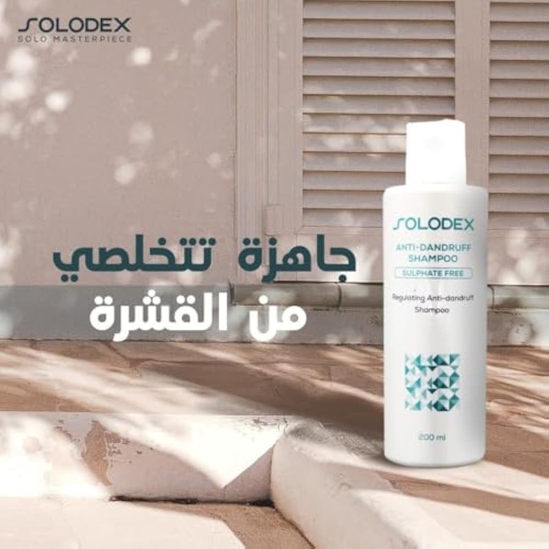 Solodex Anti-Dandruff Shampoo (200ml) - Sulfate Free Formula for Dandruff Control and Oily Scalp I by Al Shabrawini Pharmacy - Image 2