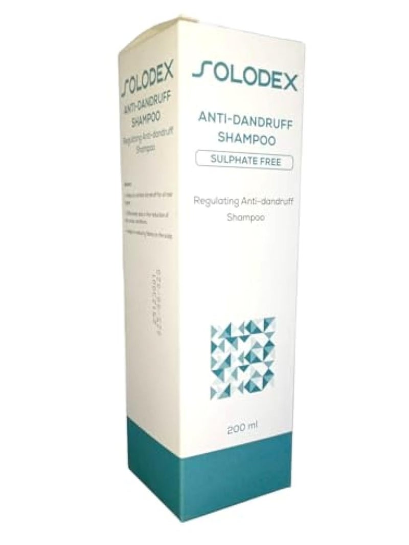 Solodex Anti-Dandruff Shampoo (200ml) - Sulfate Free Formula for Dandruff Control and Oily Scalp I by Al Shabrawini Pharmacy - Image 1