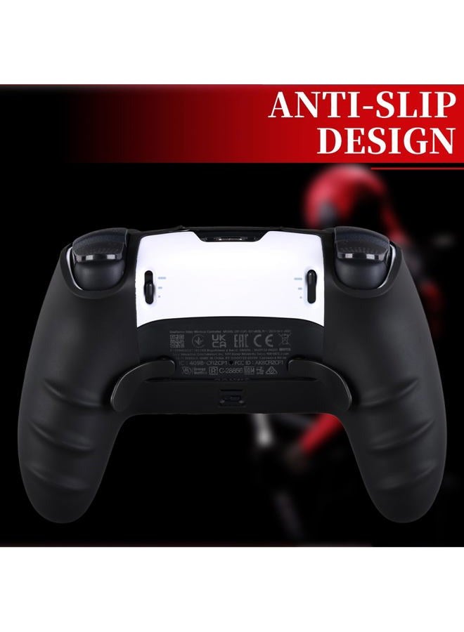 YoRHa Non-Slip Silicone Cover for PS5 Edge Elite Controller with Thumbstick Caps x 2 & Sticker x 1(Depool Theme) - Image 4