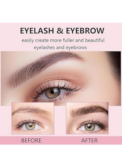Lash Lift Kit & Brow Lamination Kit - 4 In 1 Professional Black Eyelash Perm & Eyebrow Lamination Kit, Easy For Beginner, Quick & Instant Eyelash Eyebrow Lift Kit - Salon Quality At Home