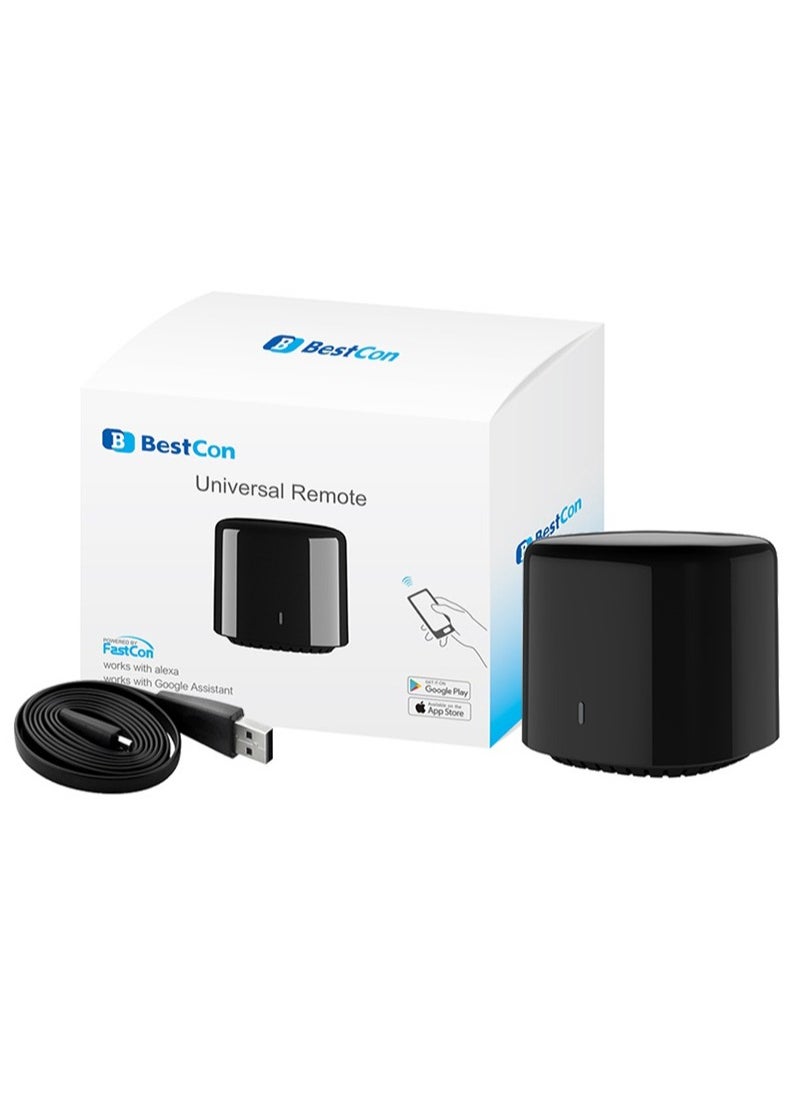 bestcon - BroadLink Remote BestCon RM4C mini Smart IR Transmitter for smart home automation Universal WIFI Remote Controller Infrared Receiver App works with Alexa and Google Home - Image 1