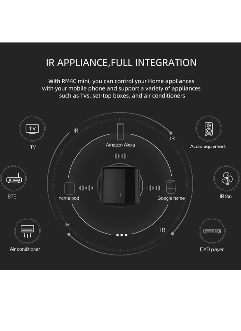 bestcon - BroadLink Remote BestCon RM4C mini Smart IR Transmitter for smart home automation Universal WIFI Remote Controller Infrared Receiver App works with Alexa and Google Home - Image 1