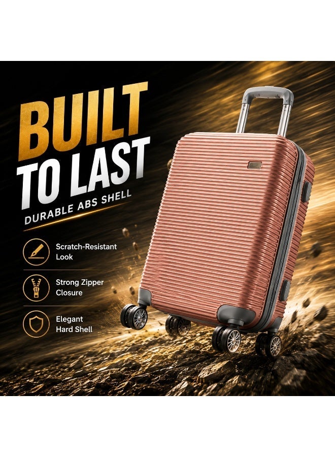Large Hard Shell Luggage Trolley Suitcase Size 28 with 4 Wheels, Secure Lock, 97L Capacity and Durable ABS Shell for Travel - Image 1