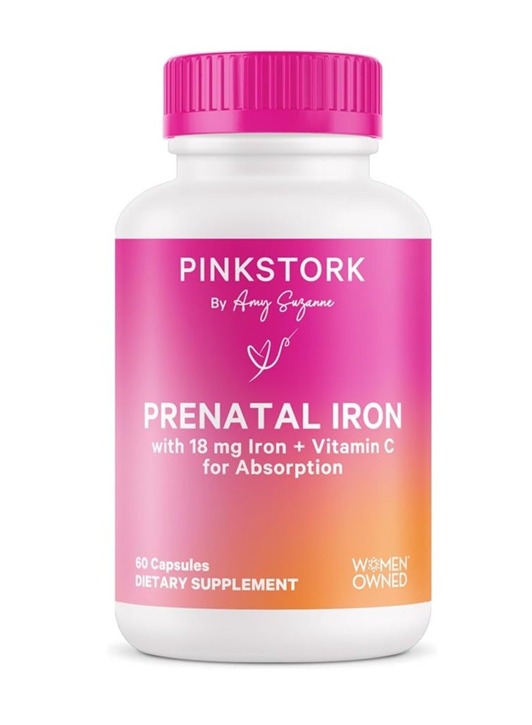 بينك ستروك مكمل الحديد لما قبل الولادة للنساء، 60 كبسولة