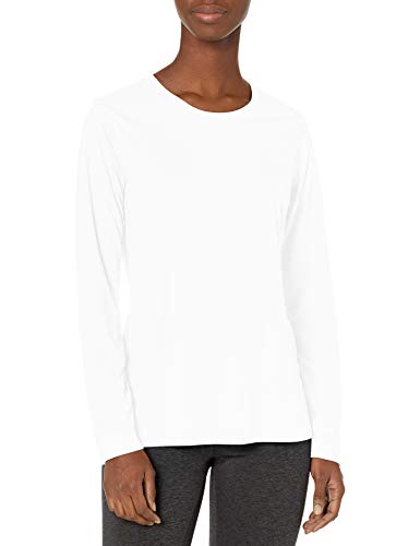 Hanes womens Sport Cool Dri Performance Long Sleeve T-shirt Shirt, White, X-Large US - Image 4
