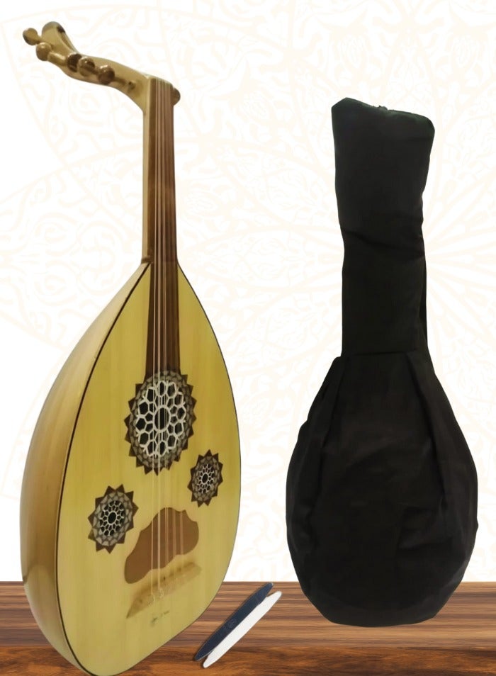 موسيقى الكرز عود موسيقي تعليمي جودة عالية بأوتار أليس مع حقيبة وريش عزف