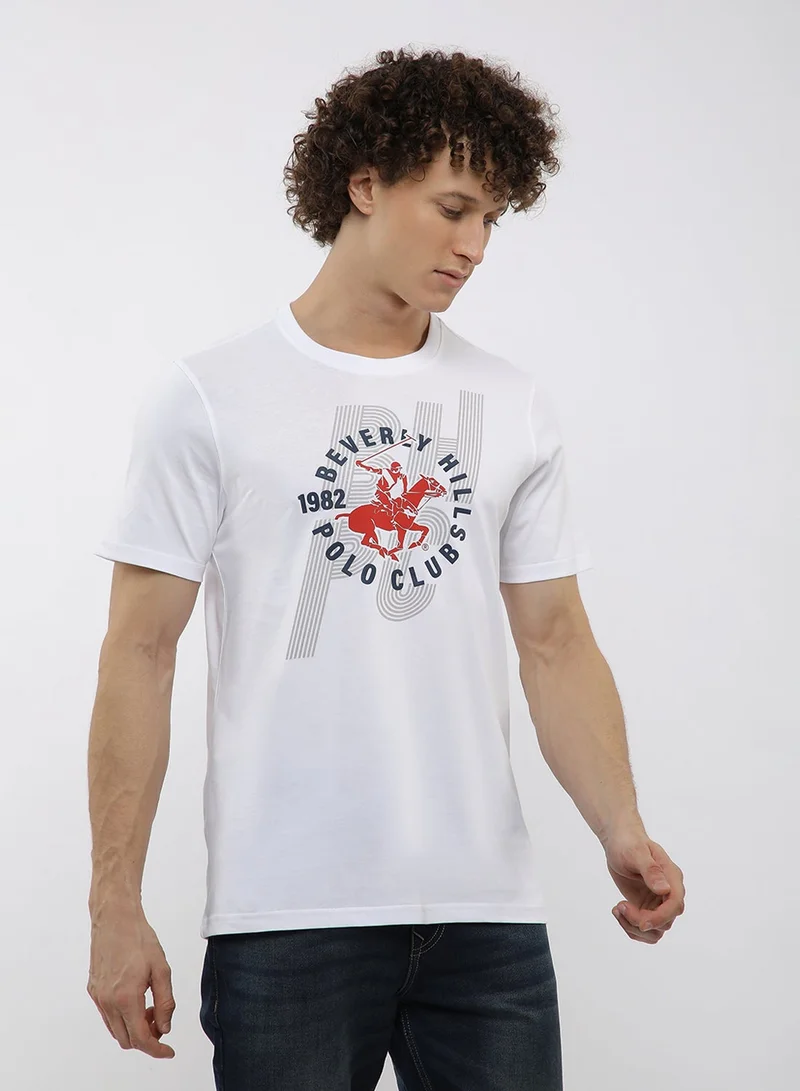 BEVERLY HILLS POLO CLUB  Graphic Crew Neck T-Shirt for Men | Best Price UAE