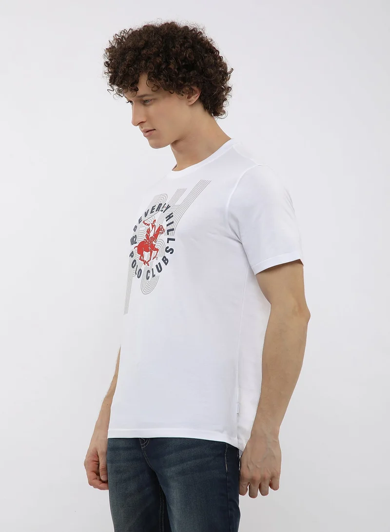 BEVERLY HILLS POLO CLUB  Graphic Crew Neck T-Shirt for Men | Best Price UAE