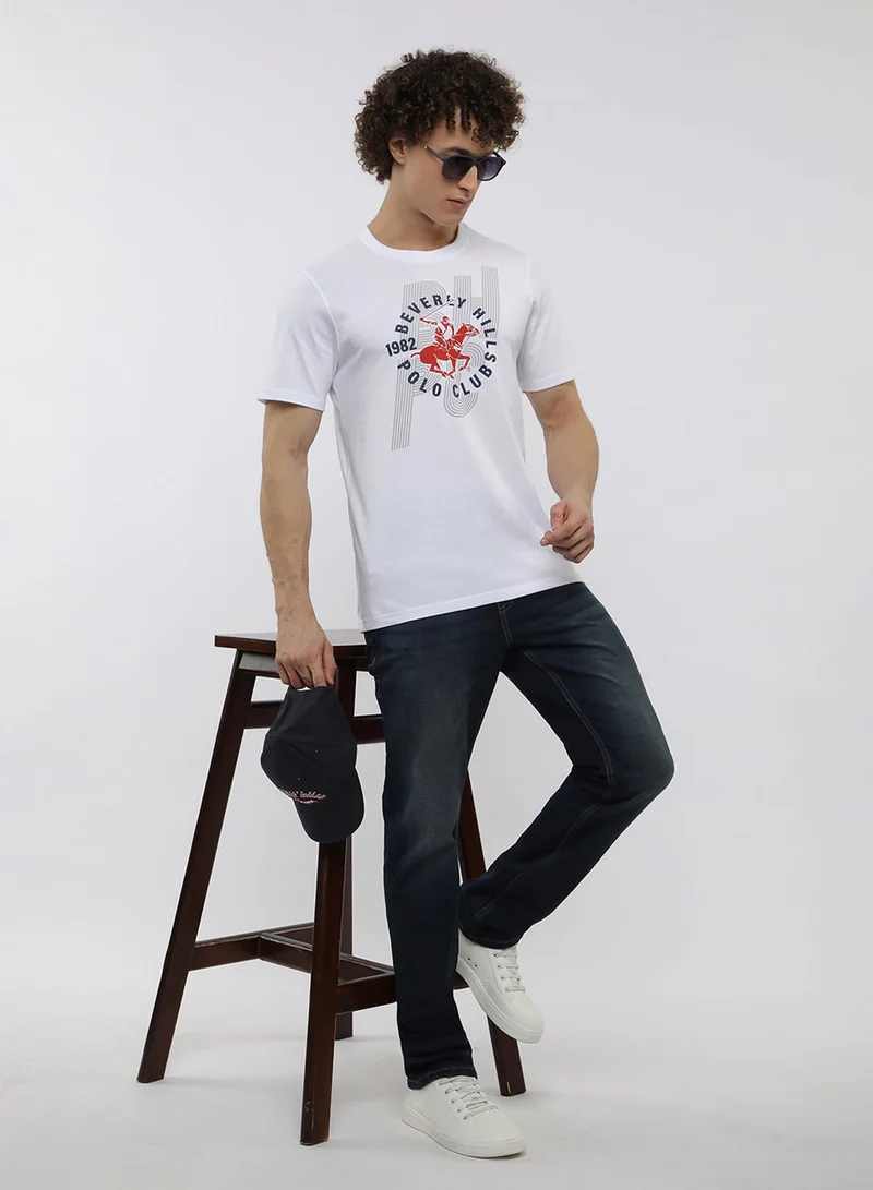 BEVERLY HILLS POLO CLUB  Graphic Crew Neck T-Shirt for Men | Best Price UAE