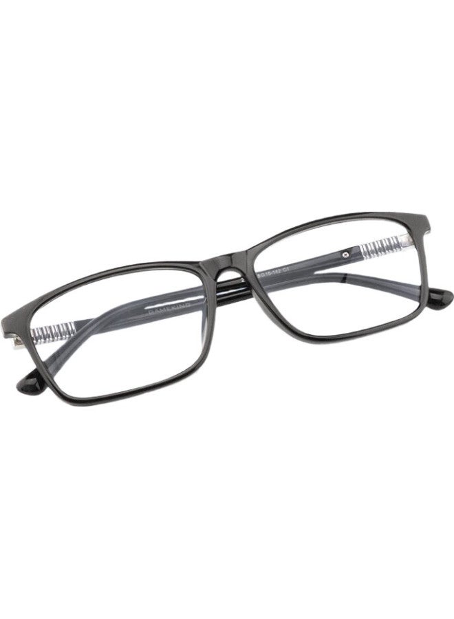 Gameking Blue Light Blocking Radiation Protection Glasses Unisex Titanium Frame Plain Myopia Glasses Frame With Prescription Lens 2009 Black - Image 1