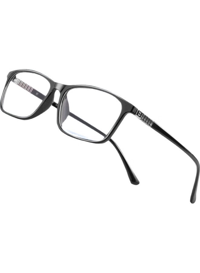 Gameking Blue Light Blocking Radiation Protection Glasses Unisex Titanium Frame Plain Myopia Glasses Frame With Prescription Lens 2009 Black - Image 3