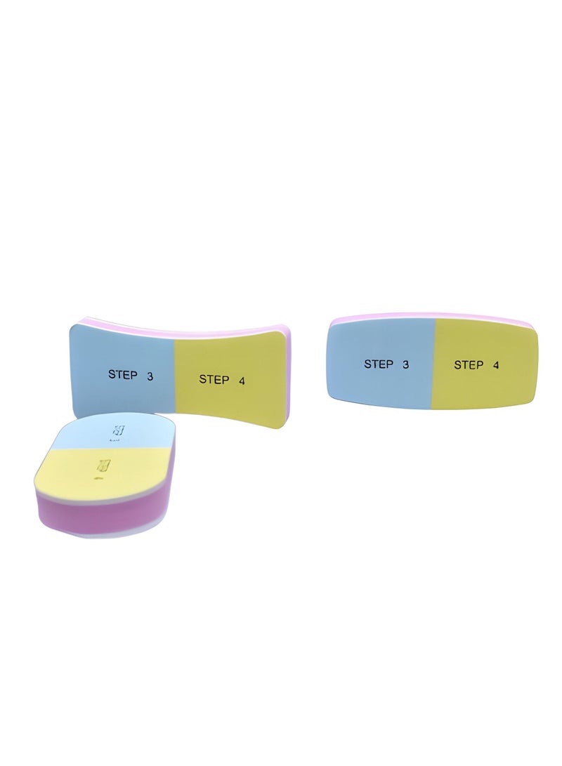 Sasha 3 Piece Sponge Foot File Sharpener Set Assorted Shapes  - Image 2