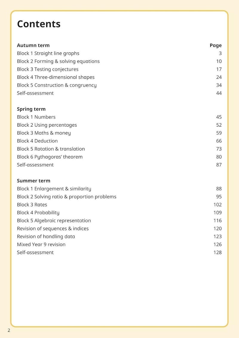 White Rose Maths Practice Journals Year 9 Workbook: Single Copy - Image 2