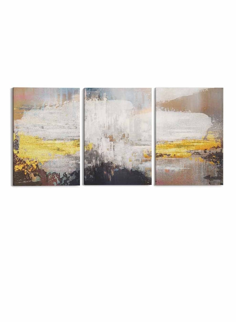 LOWHA Set Of 3 Framed Canvas Wall Arts Stretched Over Wooden Frame, Abstract Oil Paintings, For Home, Living Room, Office Decor - Image 5