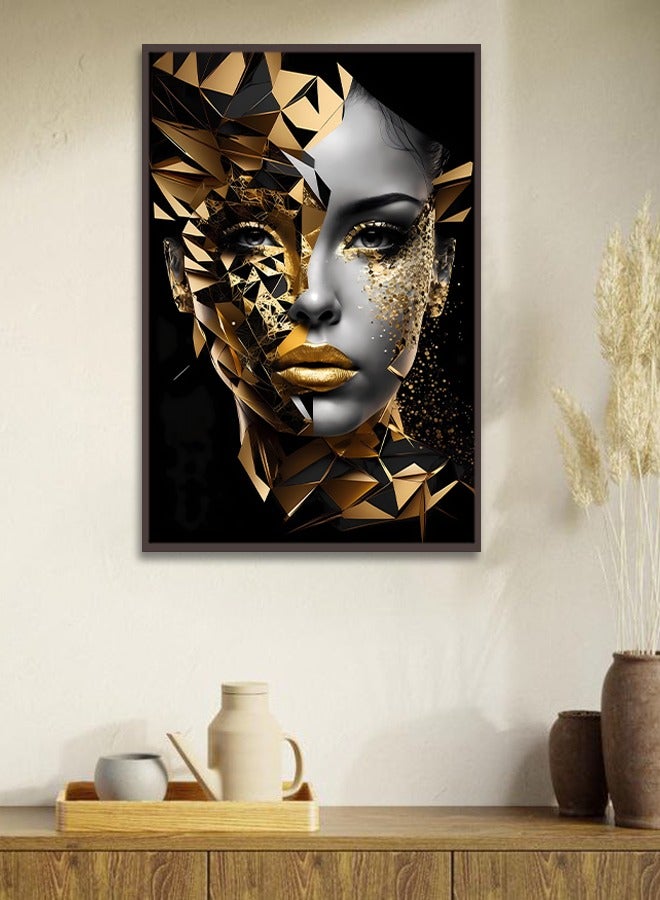 4gdran Canvas Wall Art For Wall Decoration Abstract Design With A Hollow Frame Size 120x80cm One Piece - Image 4