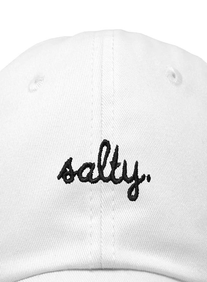 داليكس قبعة بيسبول قطنية مطرزة من داليكس، قابلة للتعديل، مناسبة للشاطئ، للنساء، باللون الأبيض - Image 2