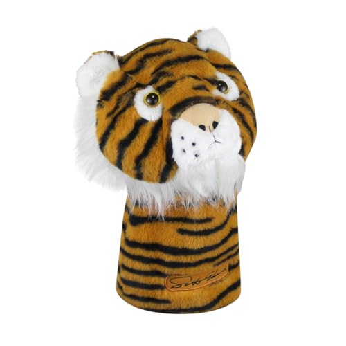Scott Edward Tiger Golf Club Cover Fit Well for Driver Wood Golf Club, Funny Cute Animal Design Soft Functional Golf Headcover Stylish Protection for Your Clubs for Men and Women - Image 2