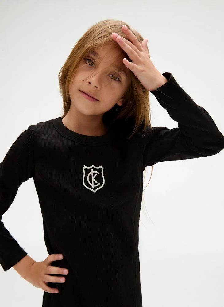 Calvin Klein Jeans Kids Crest Logo Dress