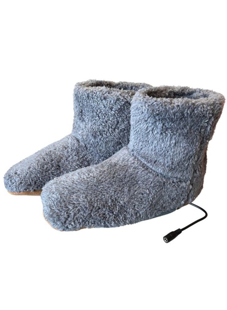 Prime by javaudan USB Warm Heating Winter Boots Cotton Slippers Indoor Furry Boots Plush Slippers Winter Anti Skid Cozy Memory Fluffy Shoes Women Men Kids  - Image 1