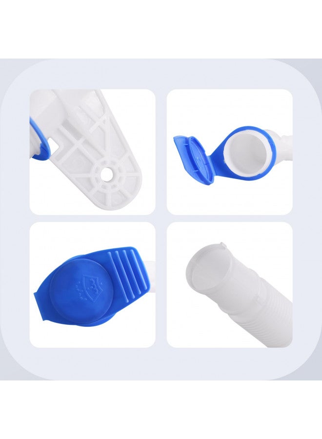 Quealzara Windshield Washer Fluid Reservoir Pipe Cap Compatible with VOLKSWAGEN Eos Golf Bora GLI Jetta Rabbit Audi A3 Replaces 1K0955453, 1K0955453S, 603-647  - Image 4