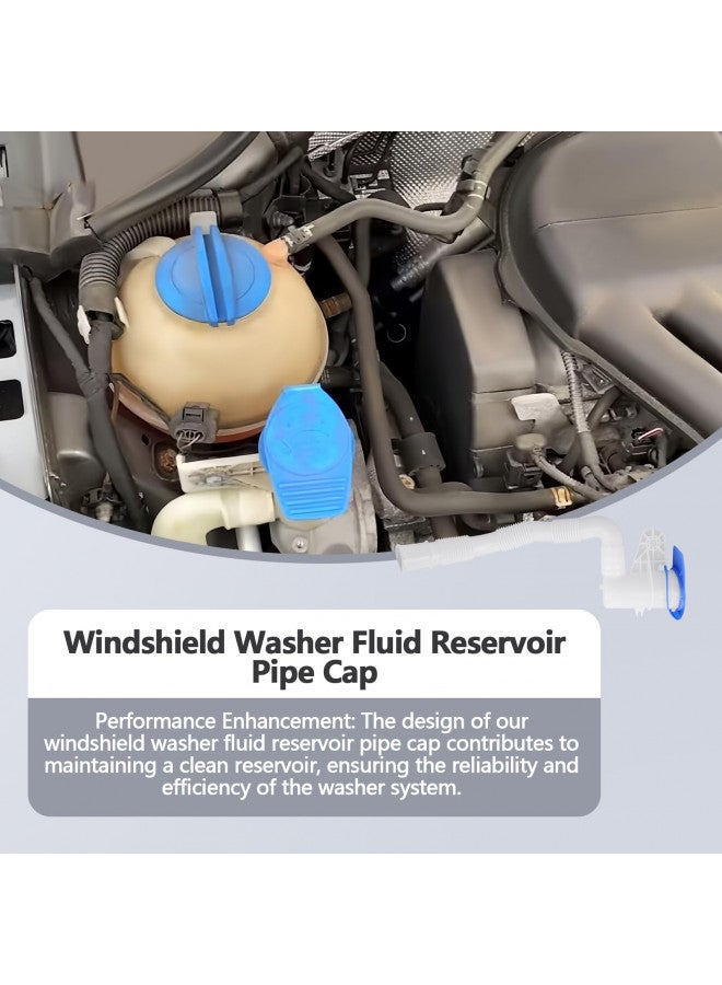 Quealzara Windshield Washer Fluid Reservoir Pipe Cap Compatible with VOLKSWAGEN Eos Golf Bora GLI Jetta Rabbit Audi A3 Replaces 1K0955453, 1K0955453S, 603-647  - Image 1
