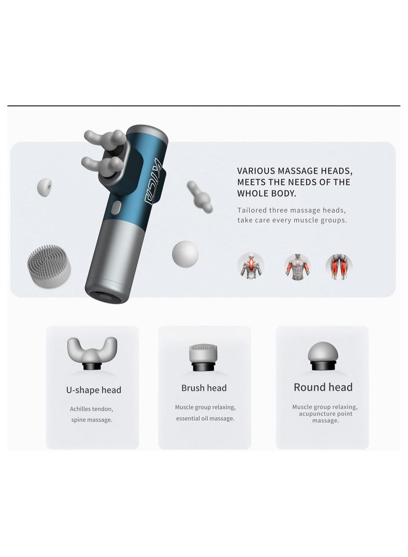 KiCA KICA K3 Dual Head Massage Gun with 3 Massage Heads - Image 3