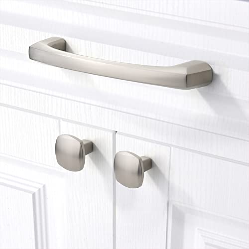 KNOKLOCK 10 Pack 4 Inch(102mm) Kitchen Cabinet Handles Brushed Satin Nickel Cabinet Pulls Kitchen Cabinet Hardware Drawer Pulls for Dresser Cupboard Wardrobe - Image 2