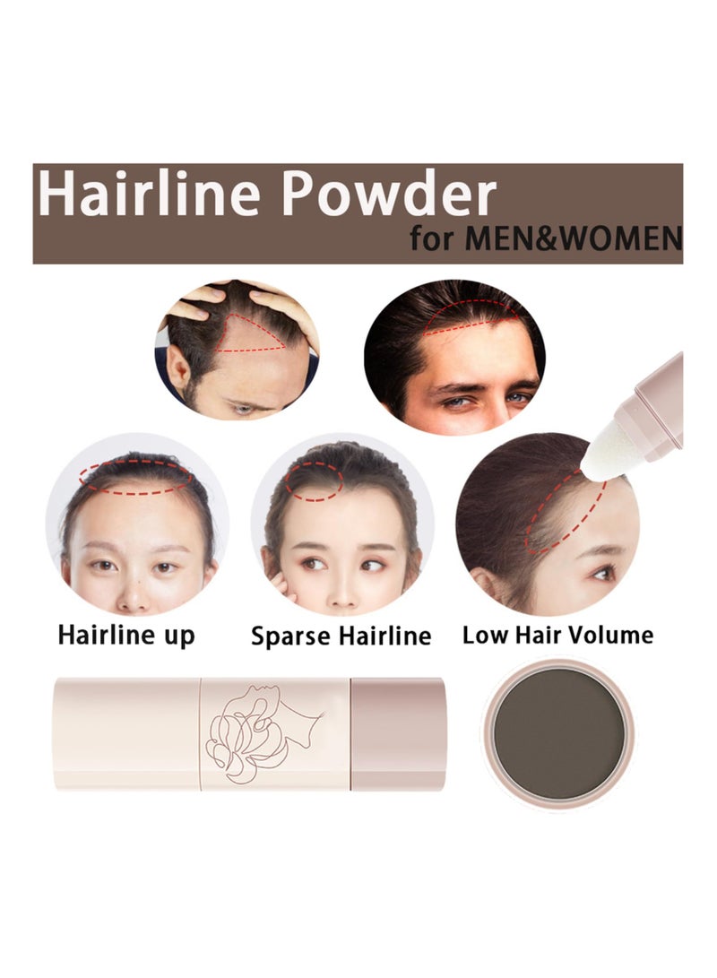 SYOSI Hair Shadow Powder Stick, Natural Hairline Powder, Long Lasting Root Touch Up Powder, Accurate Filling Hair Line Filler, Hair Root Colour Touch Up for Women & Men Cover White Hair Waterproof(1 Pack) - Image 3