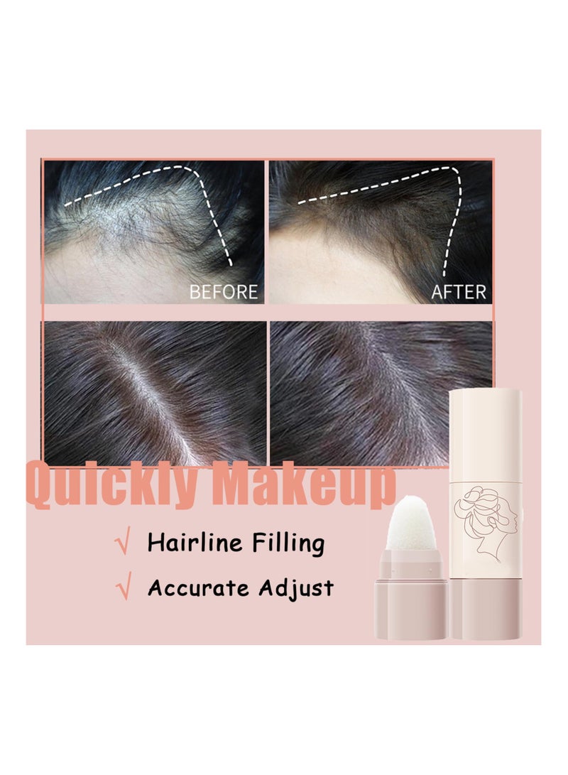 SYOSI Hair Shadow Powder Stick, Natural Hairline Powder, Long Lasting Root Touch Up Powder, Accurate Filling Hair Line Filler, Hair Root Colour Touch Up for Women & Men Cover White Hair Waterproof(1 Pack) - Image 2