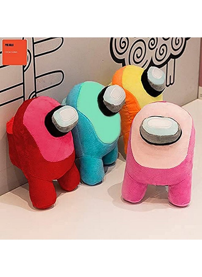 CLICK4DEAL CLICK4DEAL Soft Toys Among us Toys, Among us Toys Imposter, Among Us Plush Toy, Soft Toys for Babies, Girls/Boy, Birthday Gift for Girls & Boy, Birthday Gift Baby Toys (18 cm, Rani Pink and Red)  - Image 3