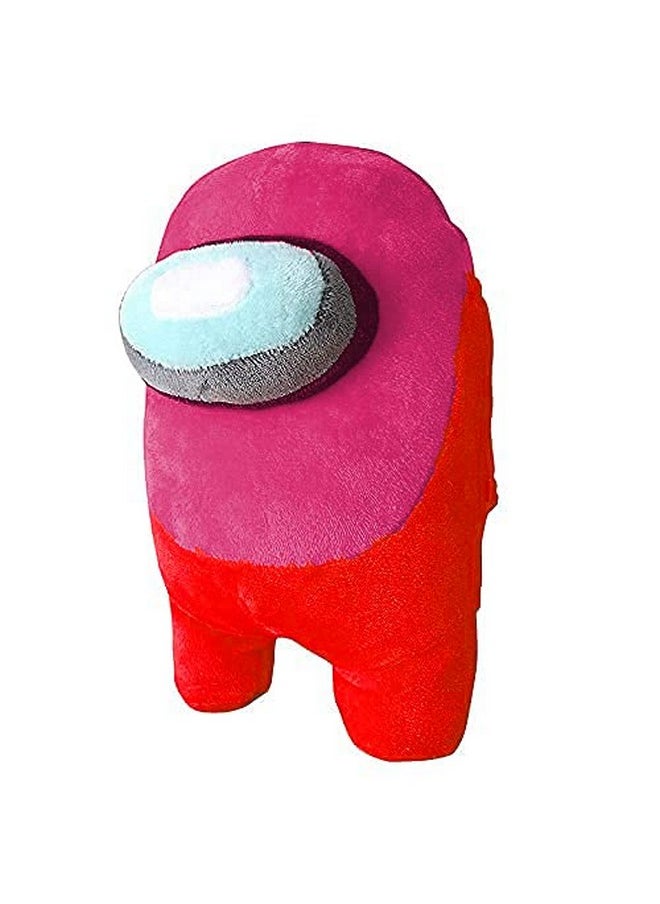 CLICK4DEAL CLICK4DEAL Soft Toys Among us Toys, Among us Toys Imposter, Among Us Plush Toy, Soft Toys for Babies, Girls/Boy, Birthday Gift for Girls & Boy, Birthday Gift Baby Toys (18 cm, Rani Pink and Red)  - Image 1