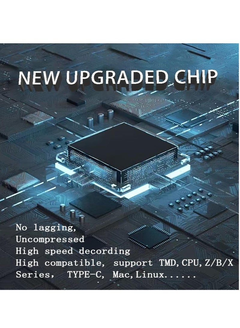 4K Video Capture Card, HDMI to USB 3.0 1080P 60HZ Cam Link Game Capture Card Audio Capture Adapter Screen Record Device for Switch Gaming Streaming, Live Broadcasting - Image 3