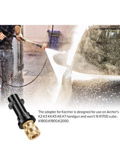 Excefore Pressure Washer Gun Adapter, 1/4 Inch Quick Connection Nozzle Adapter, Snow Foam Lance Adapter, Compatible with Karcher K Series, K2, K3, K4, K5, K6, K7 High Pressure Washer  - Image 5