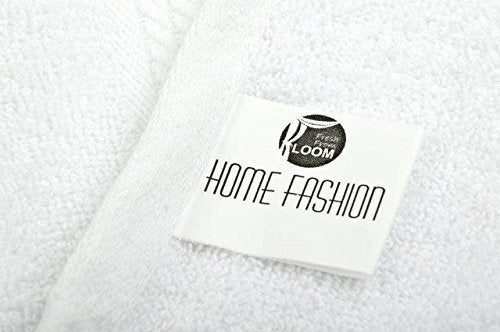 FRESH FROM LOOM High Water Absorber Men Women Towels for Bath 500 GSM 100 Pure Cotton Bath Towel Set Hypoallergenic Soft Skin Friendly 27 x 54 Inch White 6pc - Image 4