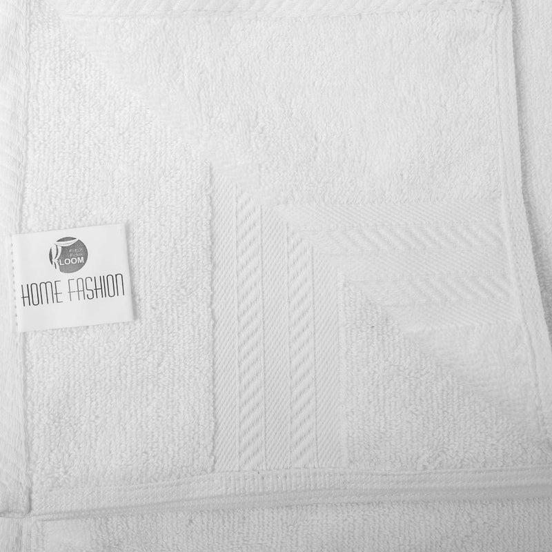 FRESH FROM LOOM High Water Absorber Men Women Towels for Bath 500 GSM 100 Pure Cotton Bath Towel Set Hypoallergenic Soft Skin Friendly 27 x 54 Inch White 6pc - Image 5