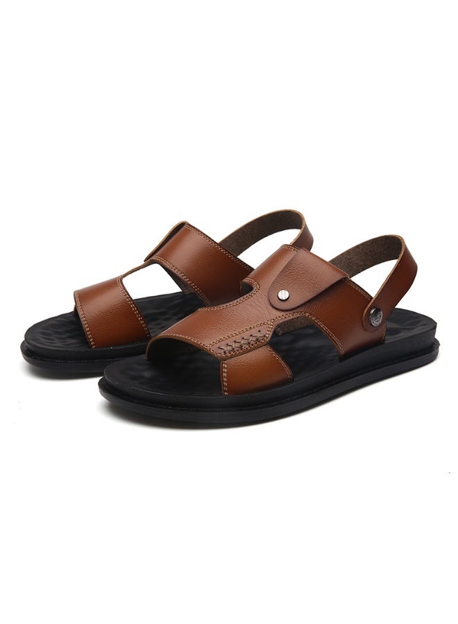 NIBEMINENT Summer Casual Thick Bottom Beach Shoes Men's Sandals Comfortable Fashionable  - Image 1