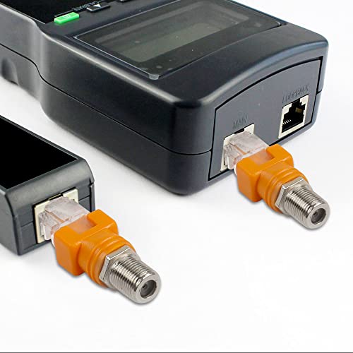 MEIRIYFA RF to RJ45 Converter, Coaxial to Ethernet Adapter F Female to RJ45 Male Barrel Coax Couplers Straight Connector for Line Tester (4PCS) - Image 5