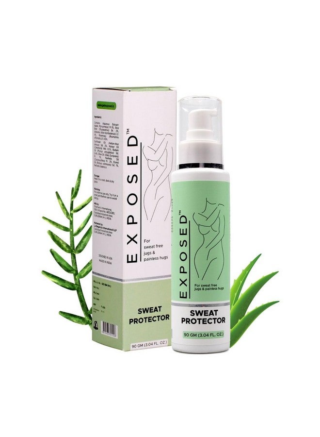 Exposed Sweat Protector Cream, 90Gm (Pack Of 1) | Anti Chafing Cream | Underarms, Inner Thighs, Under Breasts | Soothes Rashes & Calms Irritation | Sunflower Oil, Aloe Vera, Rosemary - Image 1