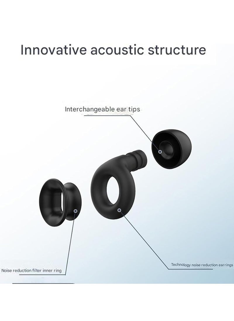 Generic - Artvive Snoring Silent Earplugs, Reusable Motorcycle Noise Reducing Earplugs, Earplugs for Sleeping and Noise Reduction - Image 1